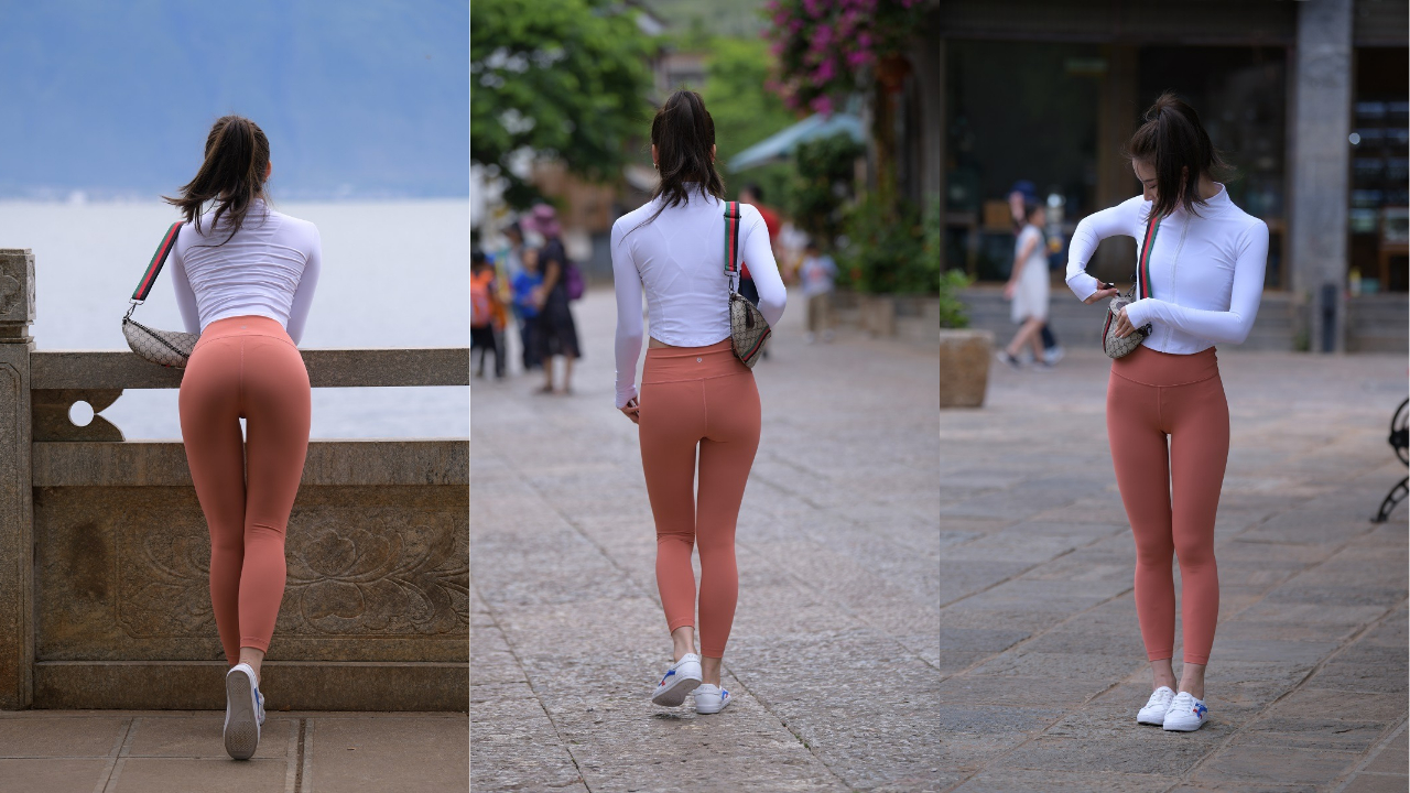 魂魂旅拍作品 第二篇：珊瑚色瑜伽裤美丽小姐姐